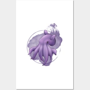 Purple Dumbo Octopus Posters and Art